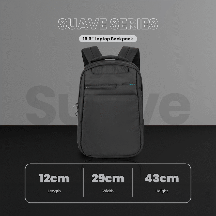 Volkano Suave 15.6" Laptop Backpack - Black/Turquoise - Image 6