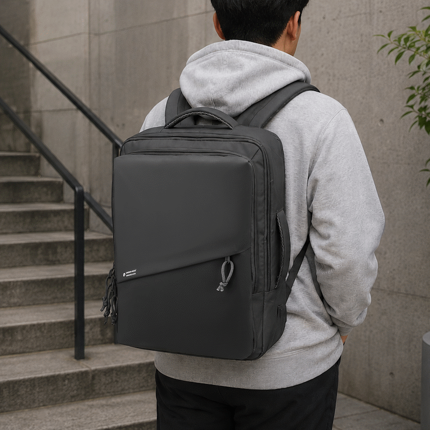 Volkano Under-Seat Traveller Backpack Charcoal - Image 6