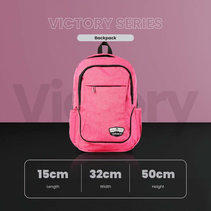 Volkano Victory Backpack - Pink Mel - Image 6