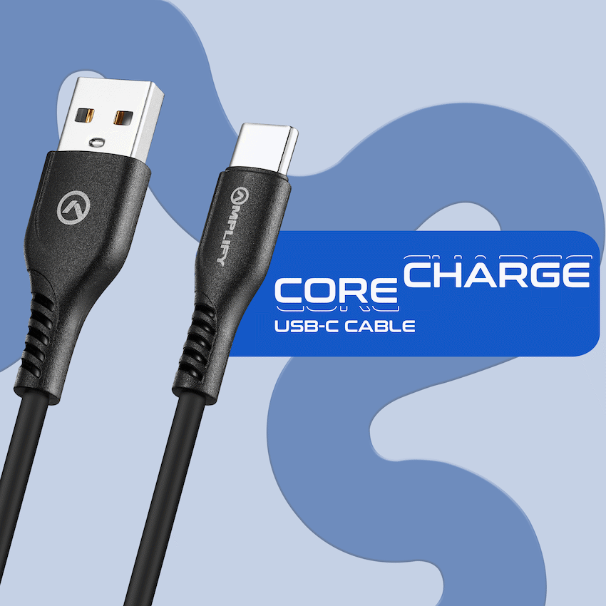 Amplify CoreCharge Series 1.2m USB-C Cable - Black - Image 6
