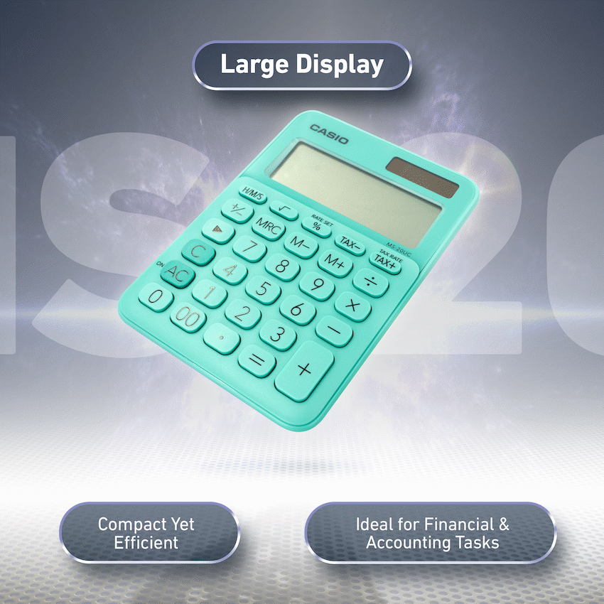 Casio MS-20UC - Desktop calculator 12 Digit - Green - Image 6