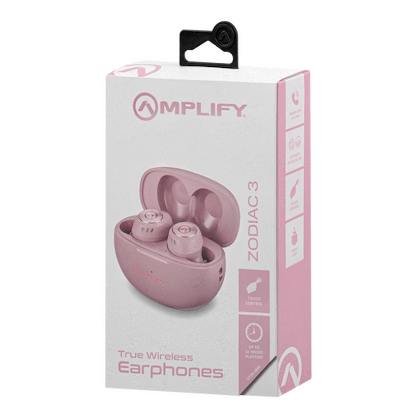 Amplify Zodiac 3 True Wireless Earphones - Pink - Image 6