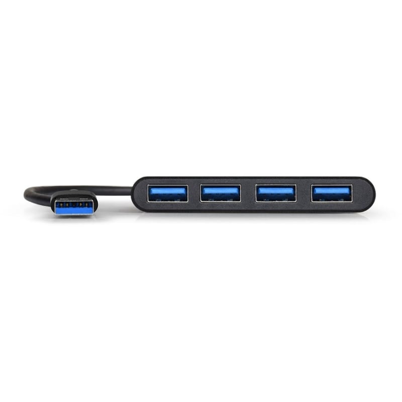 Port Designs USB3.0 to 4 x USB3.0 5Gbps 4 Port Hub - Black - Image 3