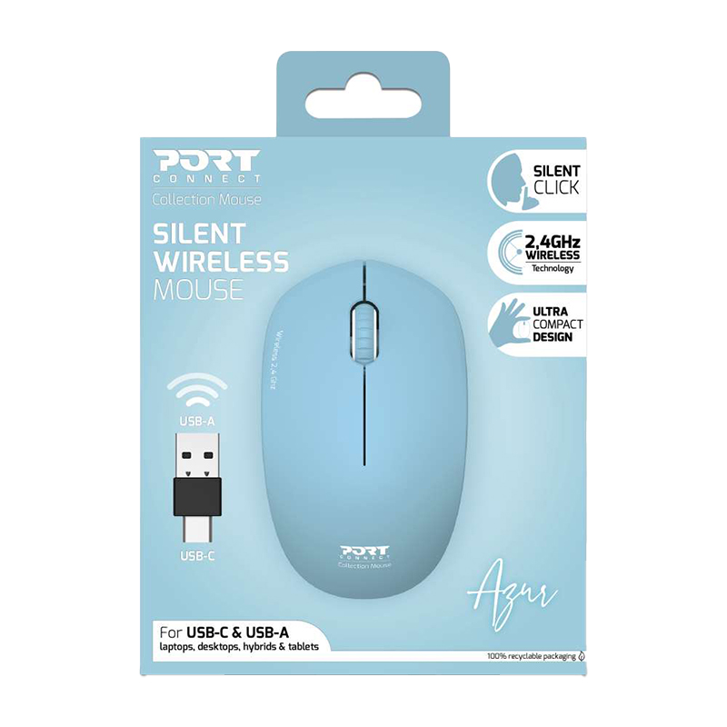 Port Designs Connect MOUSE COLLECTION II WIRELESS Azur - Image 6
