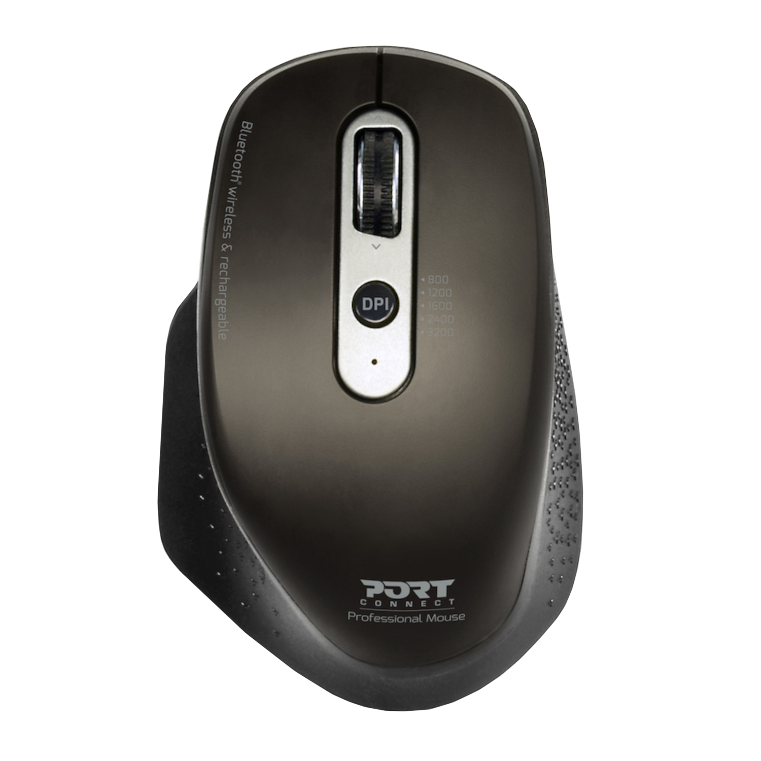 Port Designs Connect Bluetooth Wireless and Rechargeable Executive Mouse - Black