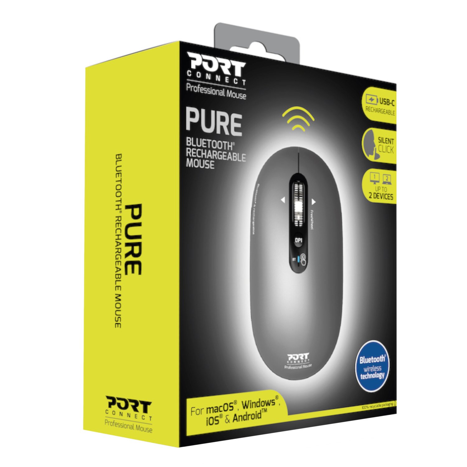 Port Designs Connect PURE Bluetooth Rechargeable Mouse - Image 6