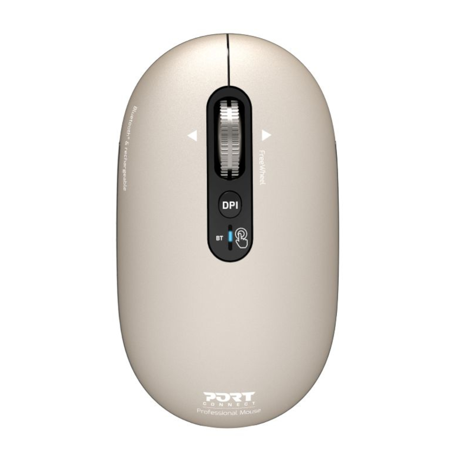 Port Designs Connect PURE MAC Rechargeable Wireless and Bluetooth Mouse - Pearl