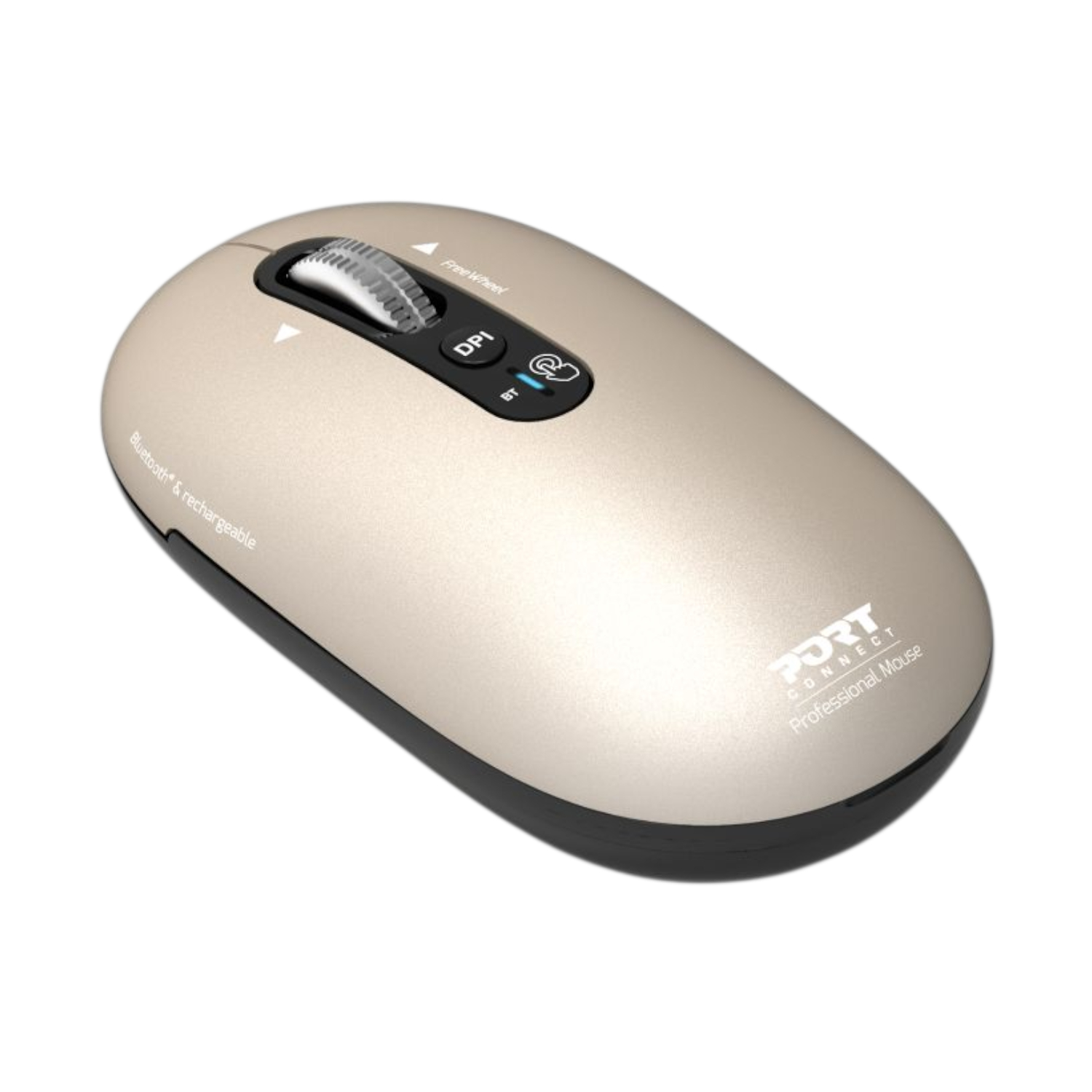 Port Designs Connect PURE MAC Rechargeable Wireless and Bluetooth Mouse - Pearl - Image 2