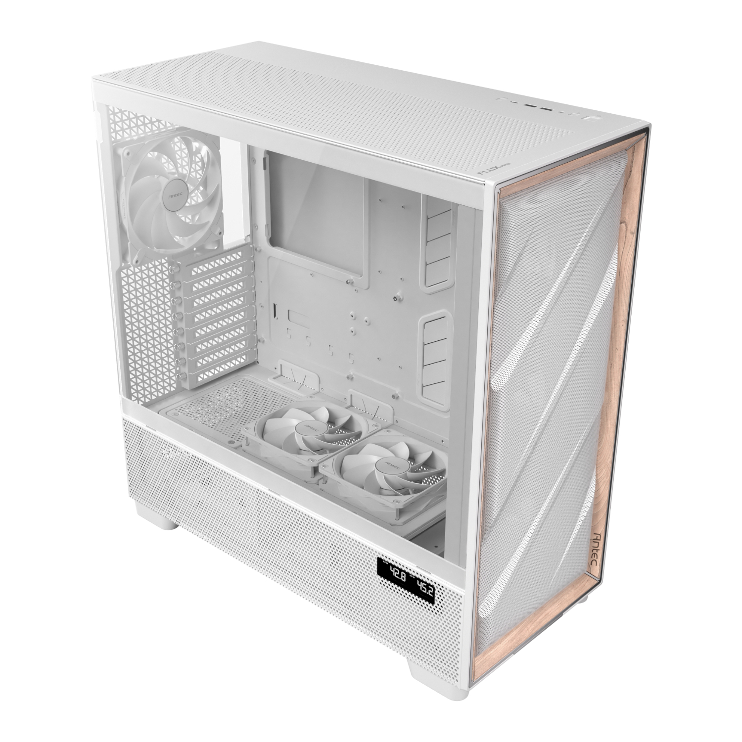 Antec FLUX PRO E-ATX Full Tower Gaming Chassis – White - Image 5