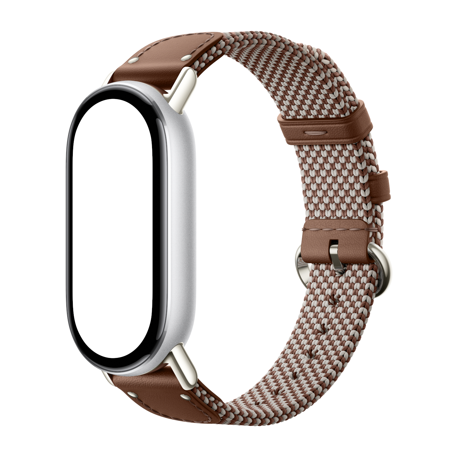 Xiaomi Smart Band 10 Knitted Silk Strap - Feather Brown - Image 3