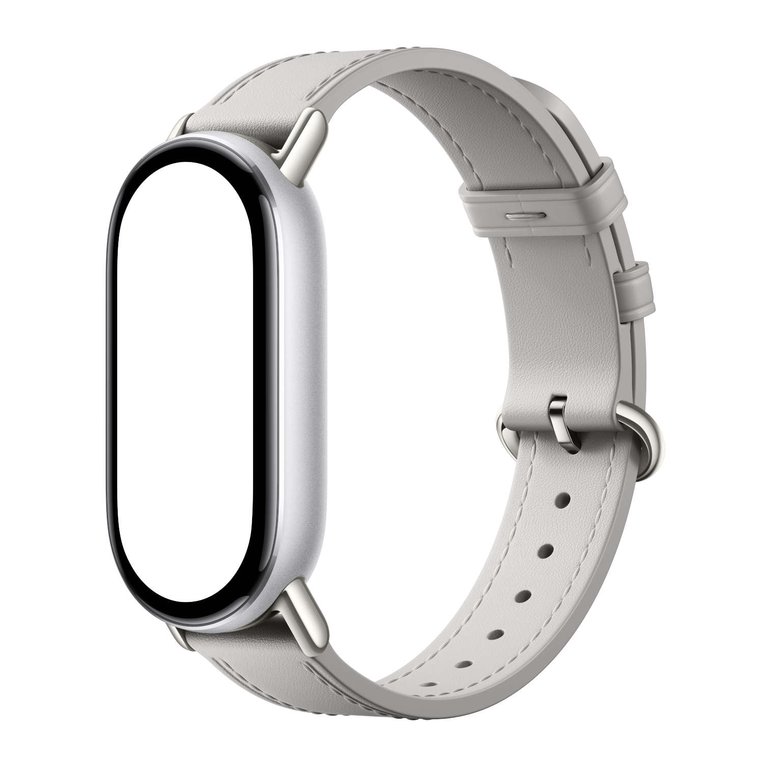 Xiaomi Smart Band 10 Leather Strap - Grey - Image 3