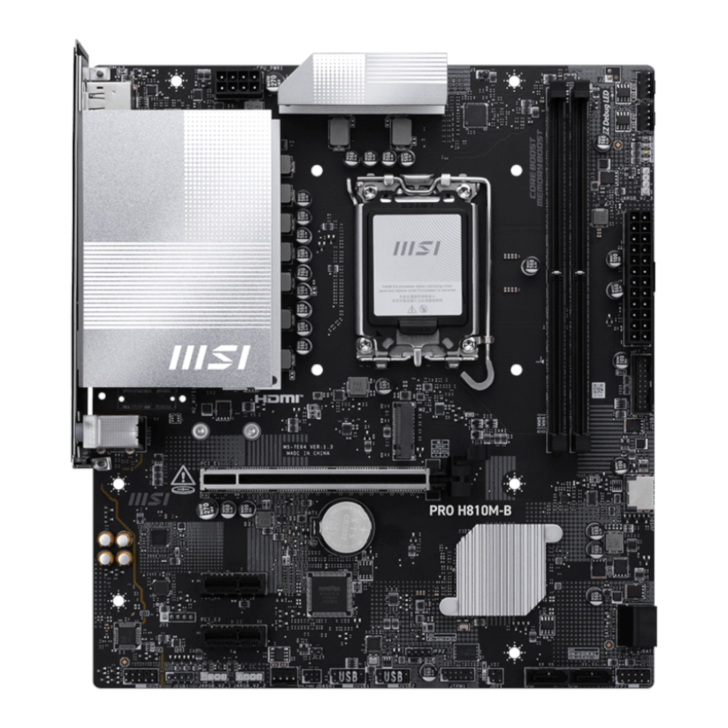 MSI H810M-B PRO LGA1851 M-ATX DDR5 Motherboard - Image 2